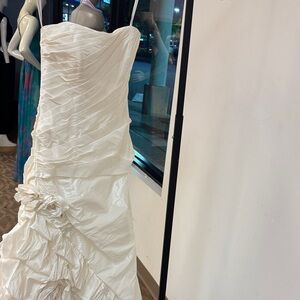 Impression Bridal ~ Elegant White Ruched Dress